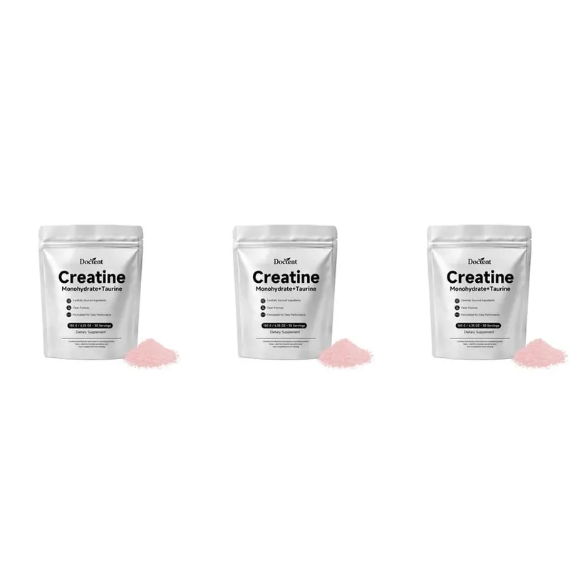Docteat Creatine Monohydrate Taurine Powder for Muscle Phosphocreatine Support and Sports Nutrition Performance 30 Servings — image 9