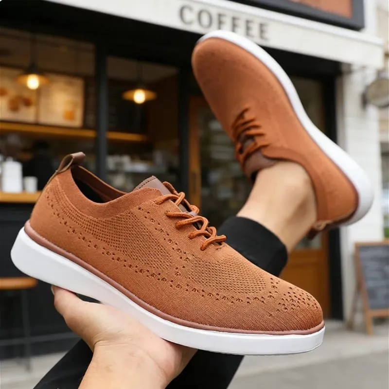 New Classis Men's Causal Shoes Mesh Breathable Non Slip Walking Shoes Fashion Soft Sole Stylish Sneakers Tennis Flat Shoes Men — image 6