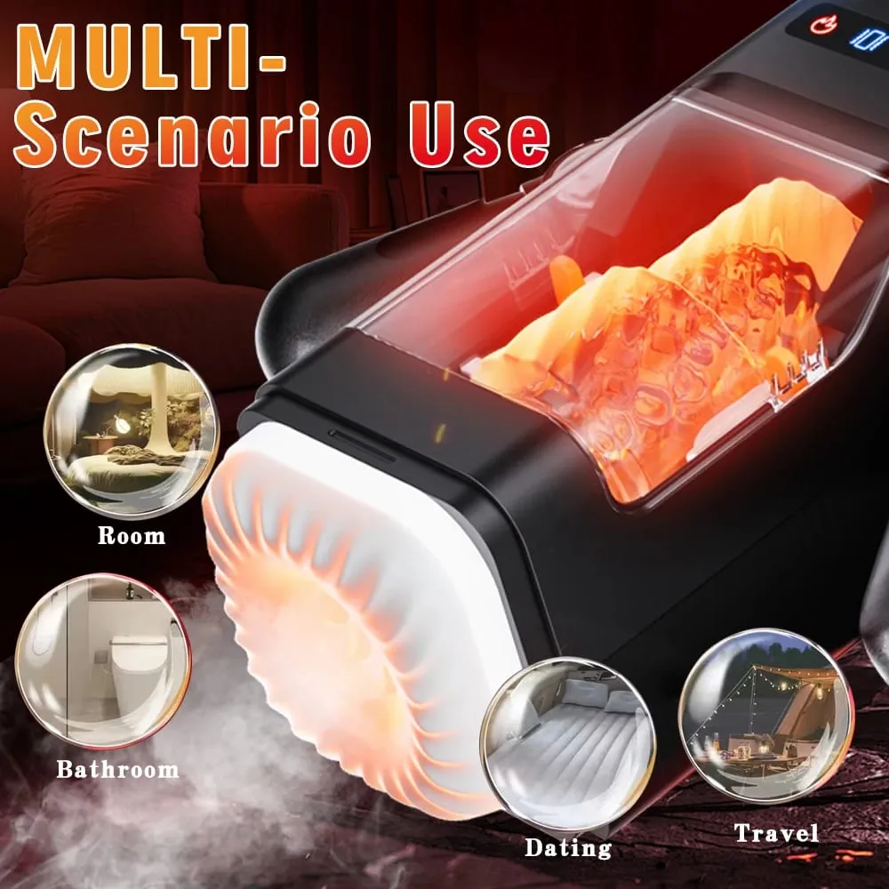 Automatic Thrusting Male Masturbator Cup hande Blowjob Pocket Pussy Strong Stroker Real Pocket Pussy Adult Sex Toys for Men 18+
