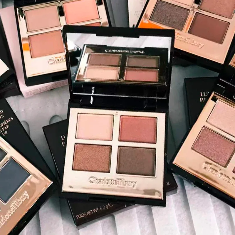 Charlotte tilbury paleta de quatro cores travesseiro talk eraggera olhos pequeno tubo de ouro batom fácil de aplicar maquiagem cosméticos portáteis — image 3