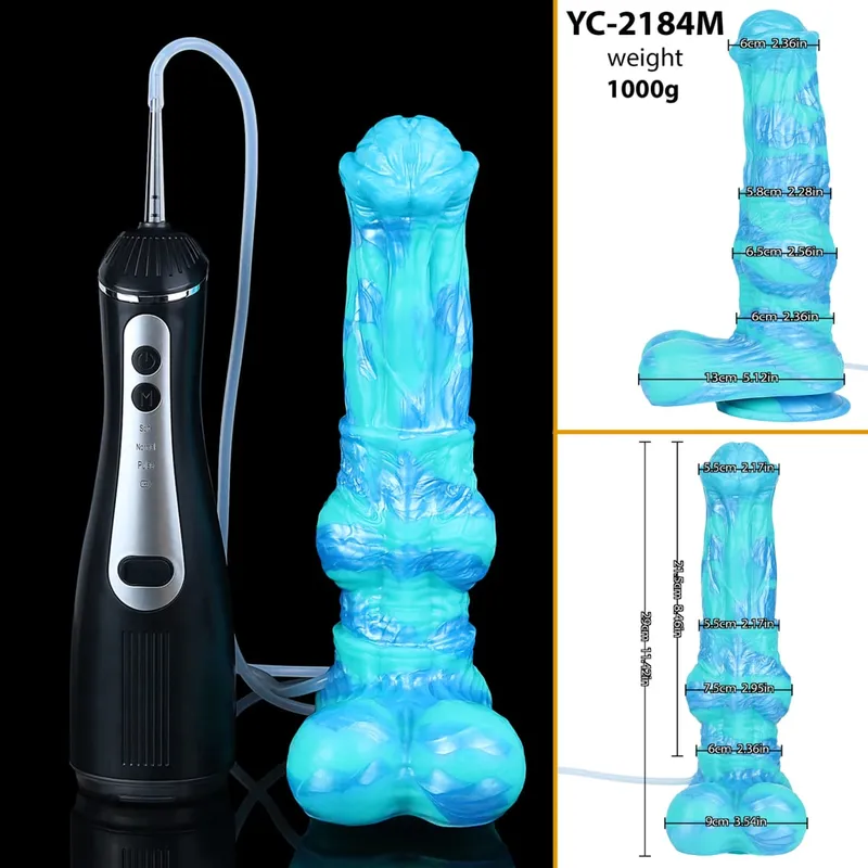 Large Squirting Horse Dildo Silicone Anal Plug Female Masturbator Prostate Massager Long Penis Adult Sex Toys for Women Men — image 10