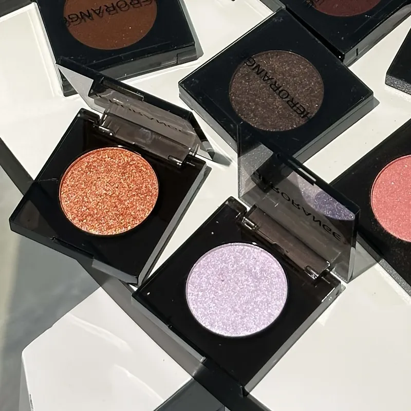 Herorange 16 Color Eyeshadow Highlight Palette Matte Shimmer Orange Brown Pink Champagne Waterproof Portable Festival Mak — image 6