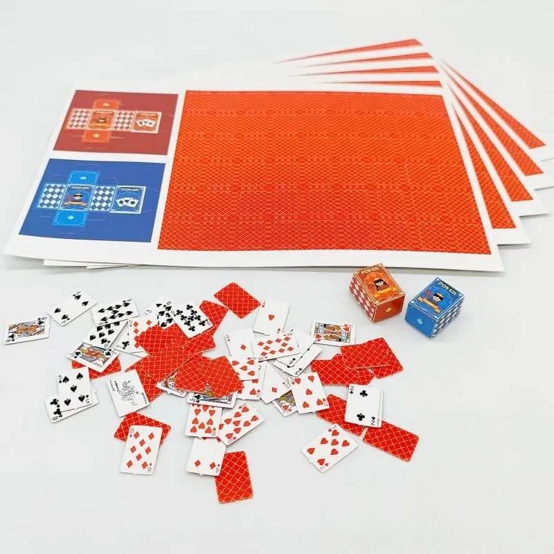 10Pcs Mini Fingertip Playing Cards Portable Outdoor Travel Set - Super Party Game for Gatherings Ideal Small Card Game Toy