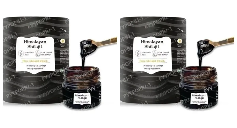 Resina Shilajit do Himalaia Ácido Fúlvico Natural Orgânico Certificado ISO 1,06 OZ 75 Porções 85+ Minerais para Homens e Mulheres — image 8