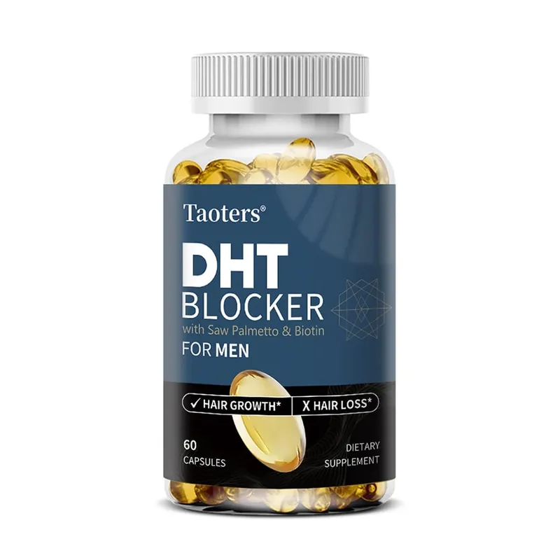 DHT Blocker Hair Growth Supplement with Saw Palmetto Support Thicker Hair Reduce Thinning & Breakage Boost Scalp Health