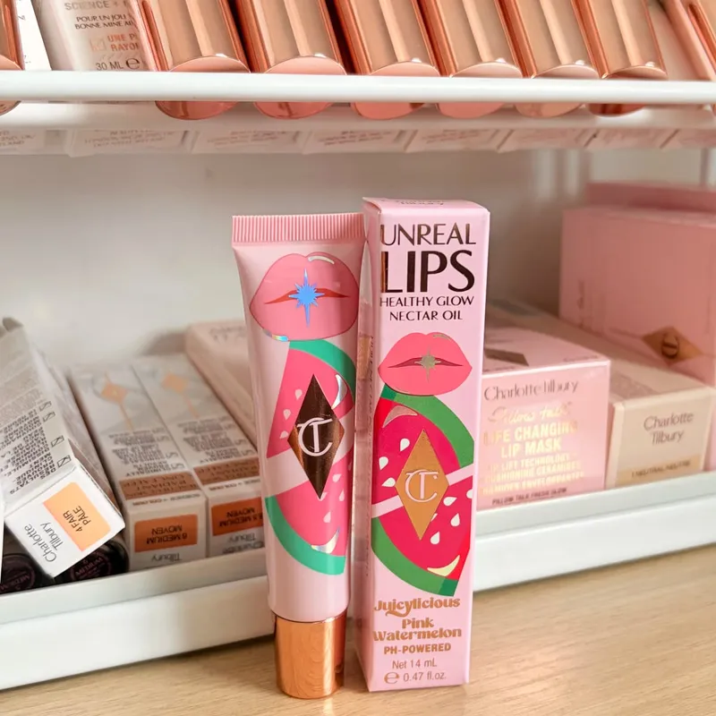 Charlotte Tilbury CT 메이크업 세트 형광펜 립 블램 4 색 아이 섀도우 팔레트 립 글로스 립 블램 세트 베개 토크 롱 라스팅