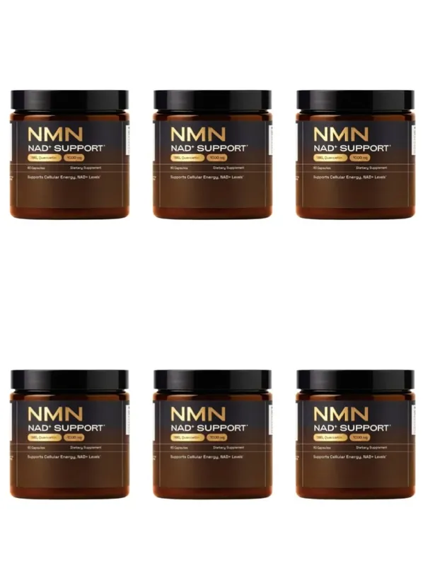 NMN Capsule 1000mg Serving 4-in-1 NAD Supplement with Quercetin Resveratrol Supports Brain Energy NAD+ Level 60 Capsules — image 12