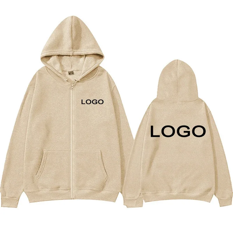 사용자 정의 인쇄 된 남성 여성 지퍼 까마귀 느슨한 캐주얼 의류 패션 긴 소매 후드 풀오버 성격 스웨터 — image 8