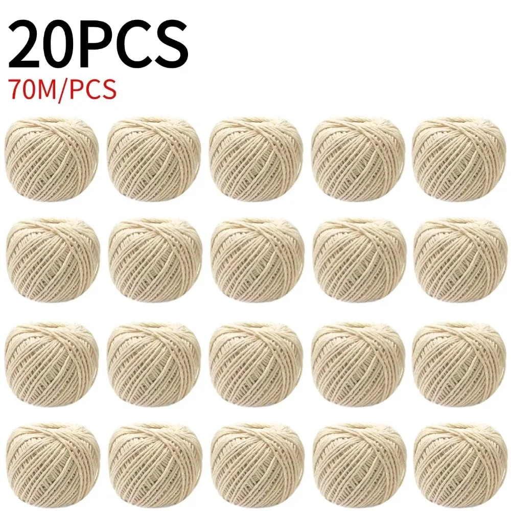 1/2/3/4/5/10/20PCS Cooking Tools Butcher's Cotton Twine Meat Prep Trussing Turkey Barbecue Strings Meat Sausage Tie Rope Cord — image 15