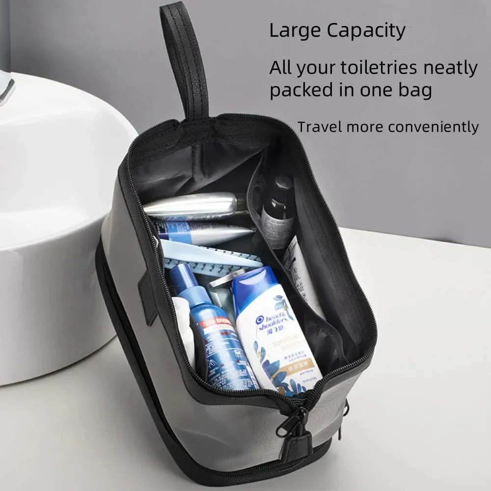 Large Capacity Women's Men Travel Toiletry Bag Makeup Cosmetics Storage Organizer Holer 2-layer Toiletry Washing Bag Waterproof — image 2