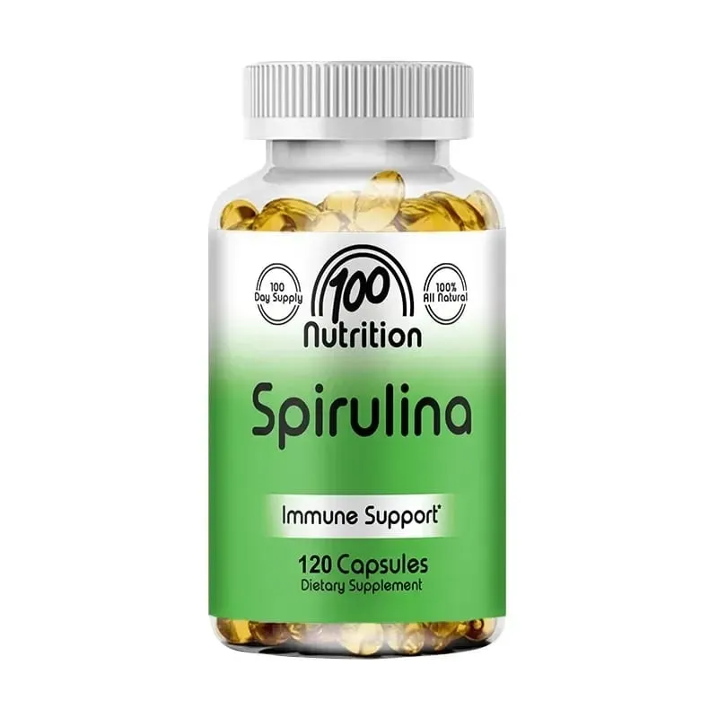 Organické superpotravinové řasy Spirulina Softgels – podporují zdraví kardiovaskulárního a imunitního systému Výkonný antioxidant — image 8