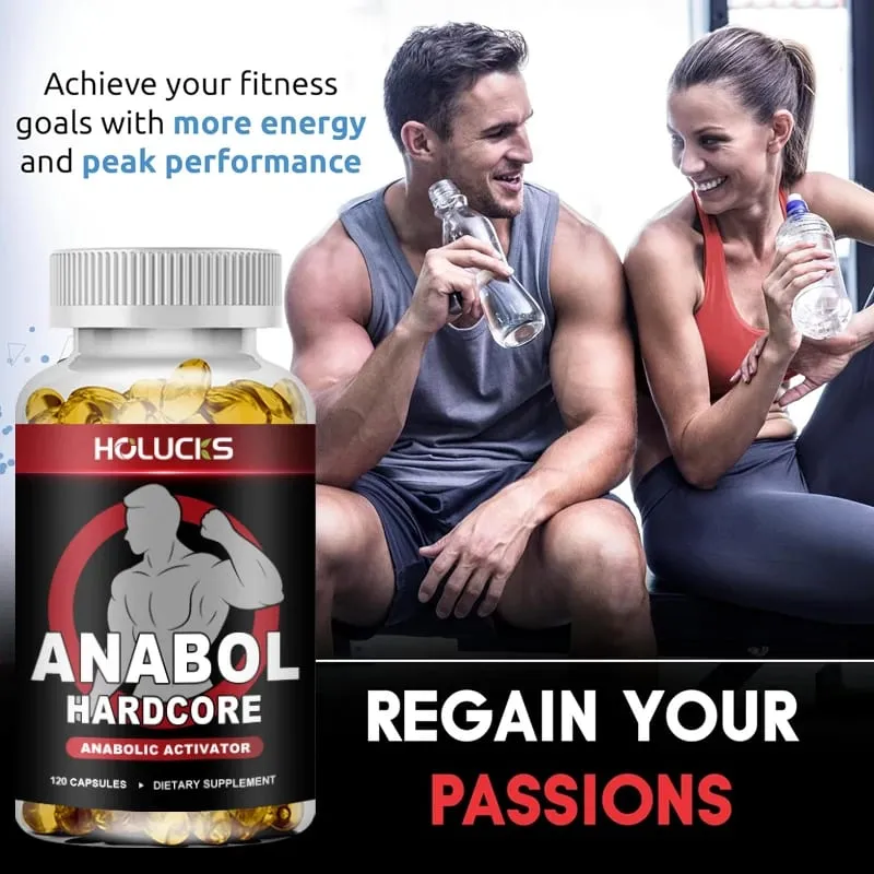 Anabol Hardcore Supplement Muscle Growth for Men To Build Lean Dense High Performance Enhancing Support Overall Health