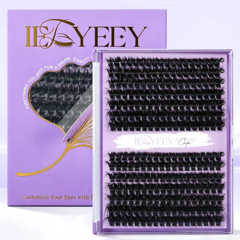 5D Volume Fluffy Lashes Clusters 50D-150D Natural Thick Mink Cluster Lashes 10-18mm Mixed Length DIY Eyelash Extensions — image 9