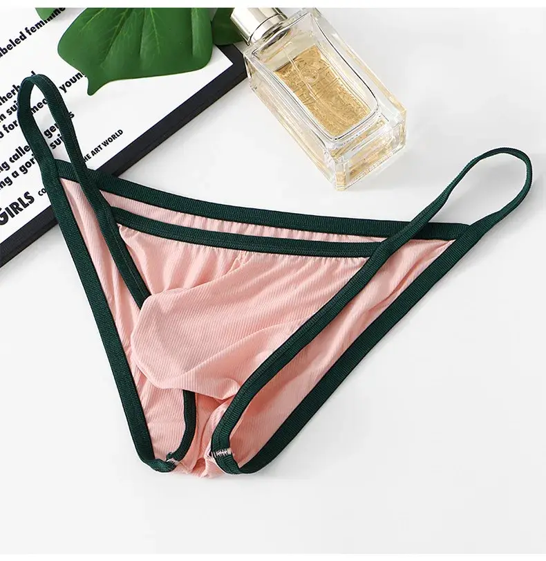 Men's Underwear Low-waist Ice Silk Briefs Breathable Soft Panties — image 8