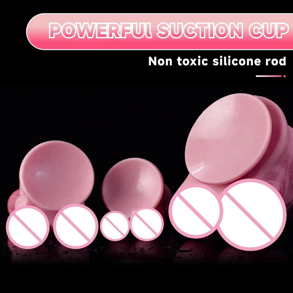 Oieffur Horse Dildo para sa mga Babae Platinum Silicone Napakalaking Dildo na may Suction Cup Massage Anal Vaginal Big Penis Sex Toys para sa Pang-adulto