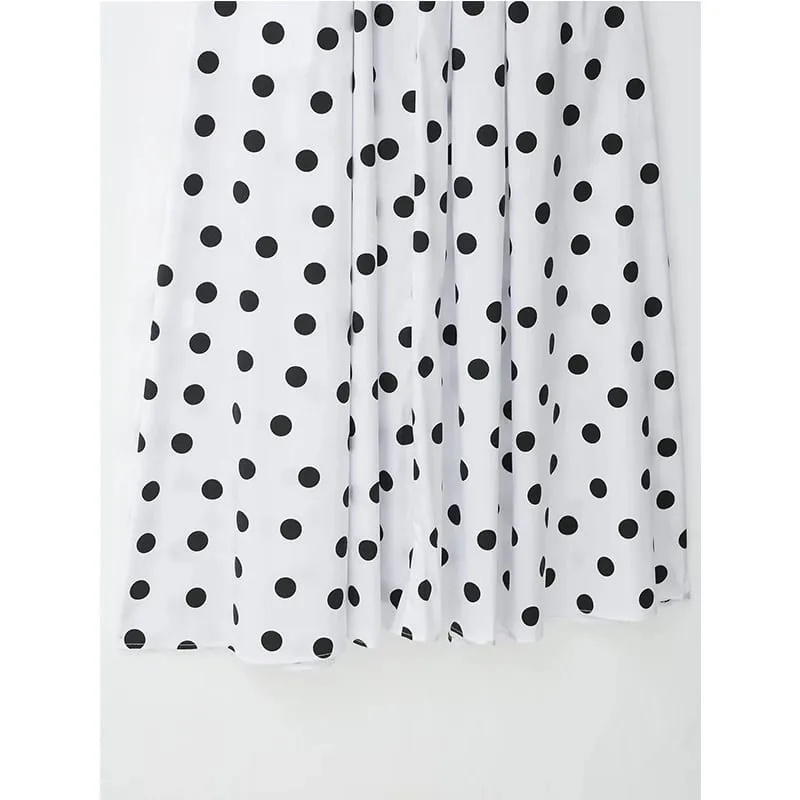 Summer New Dress Women's 2026 New Fashion Polka dot Elegant Slim Belt Women's Holiday Long Dress Street Chic Travel Dresses — image 6
