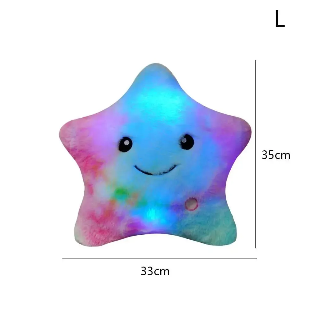 New LED Electronic Star Plush Toy Soft Star LED Star Doll Toy Home Decoration Baby Kid Toys Soft Star Pillow — image 7