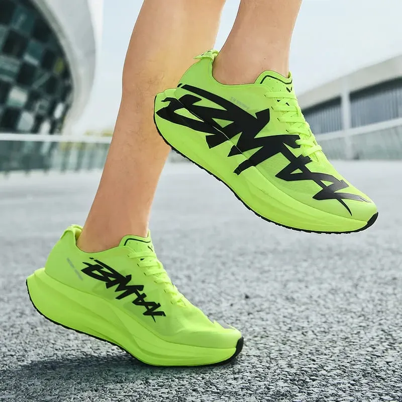 Men Running Shoes Air Cushion Jogging Shoes Carbon Board Marathon Sports Breathable Lightweight Women's Nonskid Casual Sneakers — image 5