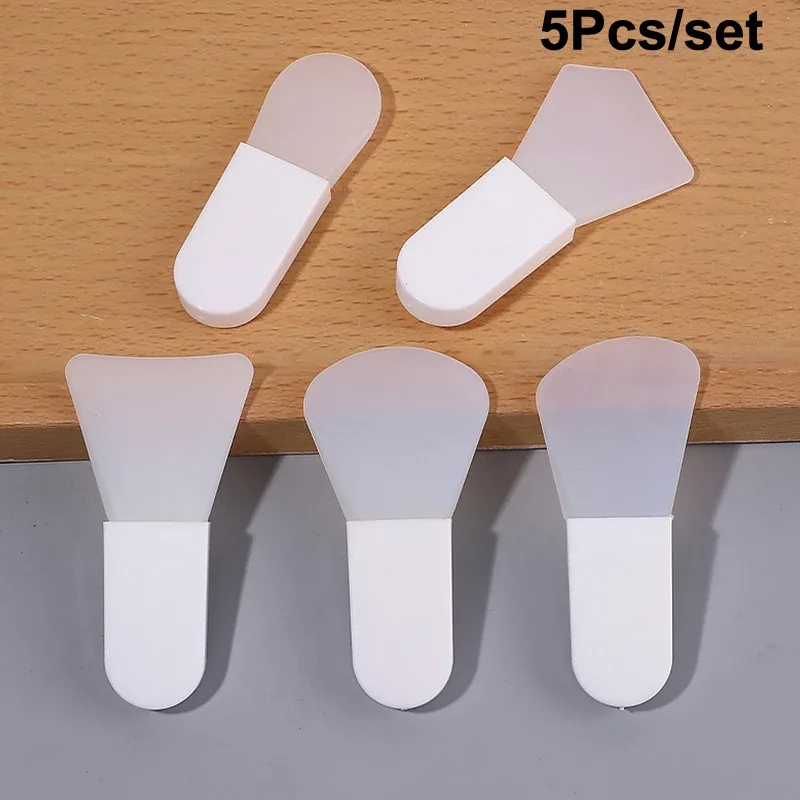 5Pcs Silicone Facial Mask Brush Face&Eye Cream Mud Mask Applicator Scraper Face Cleanse Brushes Travel Portable Skin Care Tools