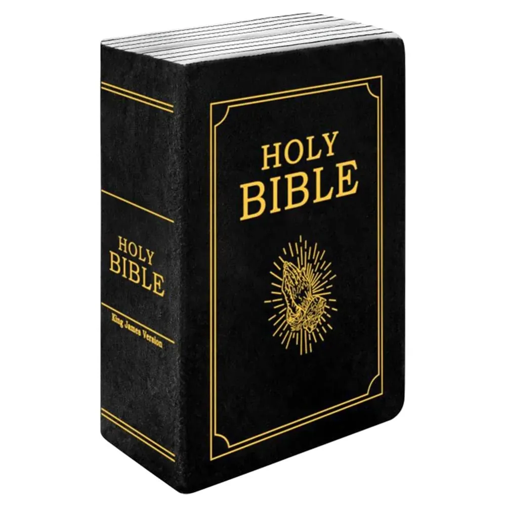 Living Room Realistic Looking Bible Pillow Sofa Cushion Plush Toy Bible Throw Pillow 33*22cm Home Decor Bible Cushion Bedroom