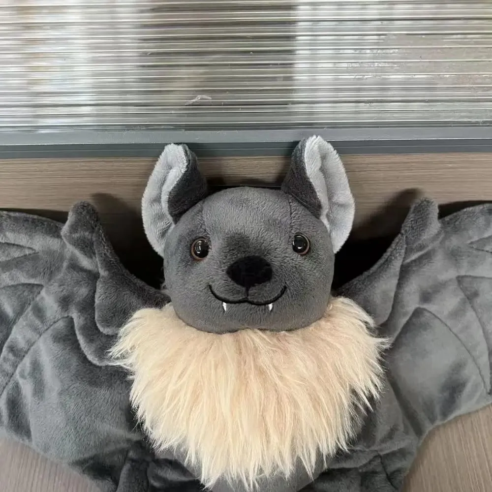 Large Huggable Design Stuffed Bat Plush Lifelike Stuffed Plush Toy Gift Bat Plush Toy Soft Bat Plush Christmas Party