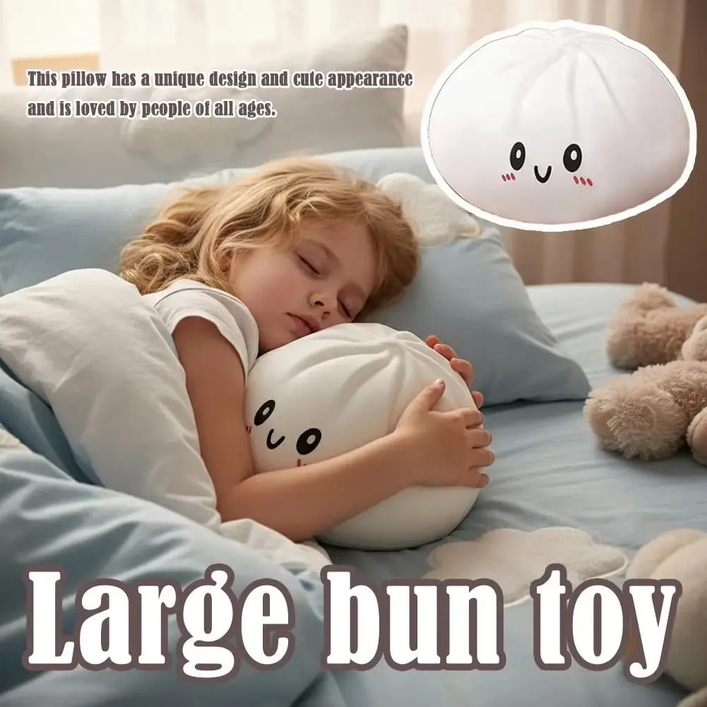 25cm Giant Steamed Bun Squishy Toy Squishy Dumpling Stress Relief Toy Sensory Toys for Kids Adults