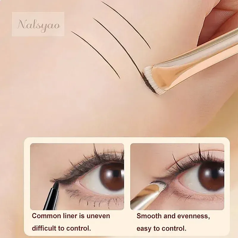2/1pcs Curved Eyeliner Makeup Brushes Precision Soft Eyeshadow Brush Sharp Thin Small Eye Smudge Tools Cosmetic
