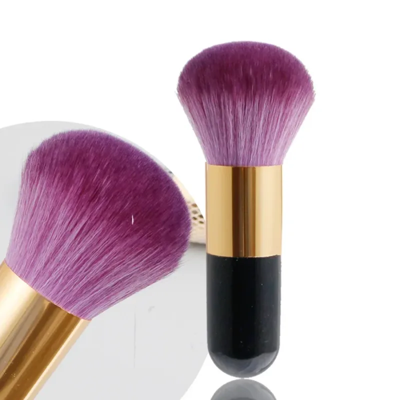 Large Round Handle Powser Brush Black Makeup Brushes Fluffy Soft Professional Powder Foundation Blush Brush Cosmetic Accessories