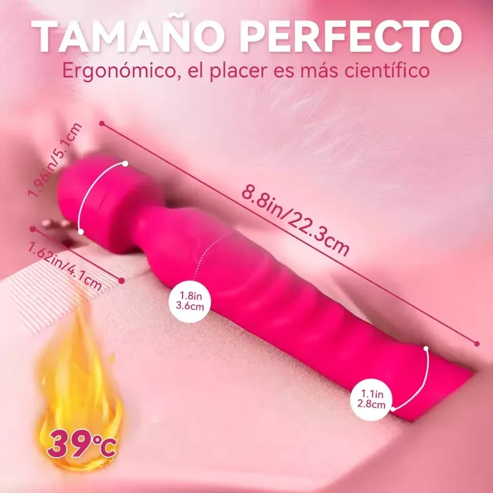 推力假陽具振動器女用強力陰道按摩器 AV 魔棒 G 點陰蒂刺激器成人性玩具適合女性 18 歲以上 — image 5