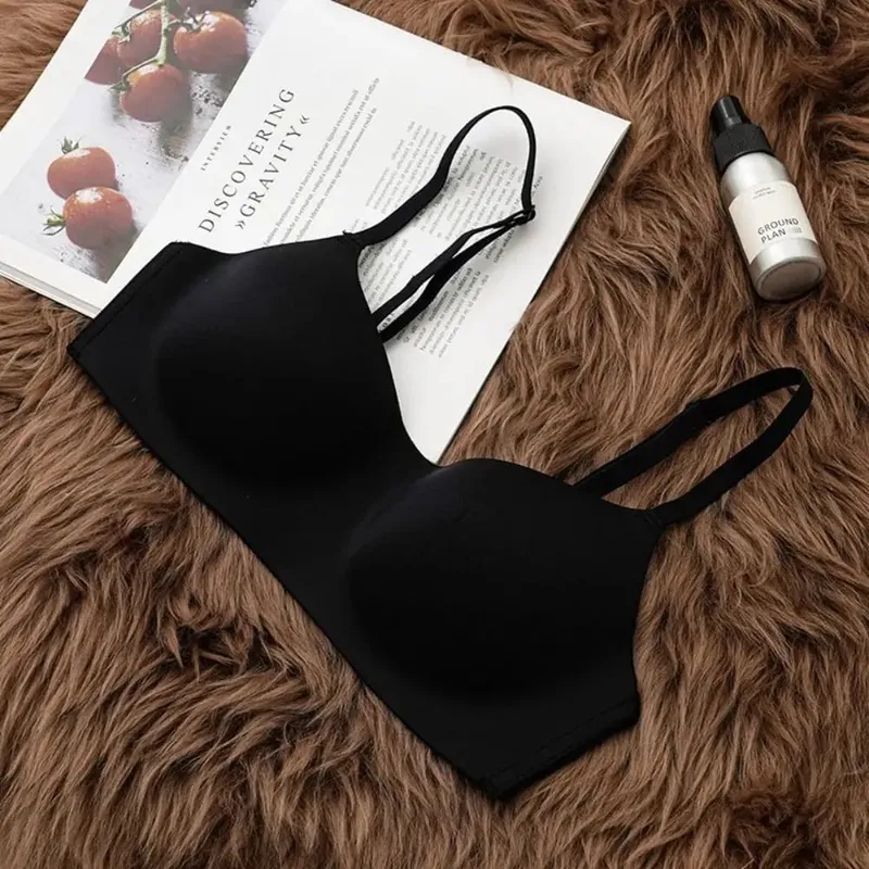 Soft Comfort Wireless Bra Breathable Fabric Thin Cup Push Up Bra Gathered Design Non-Wire Tube Top Bras Lingerie Beauty — image 7