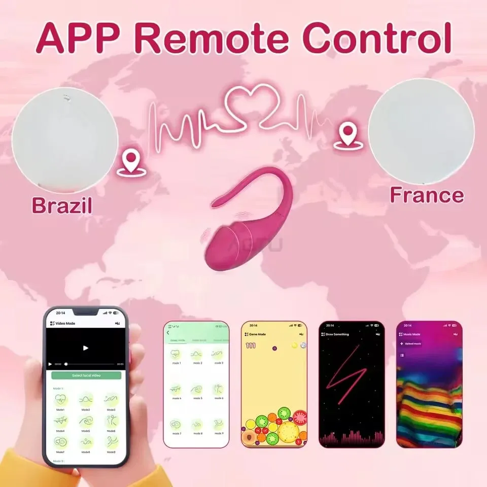 Wireless Vaginal Egg Vibrator App Control G Spot Anal Vibrating Massager Wearable Stimulator Adult Sex Toy for Couples