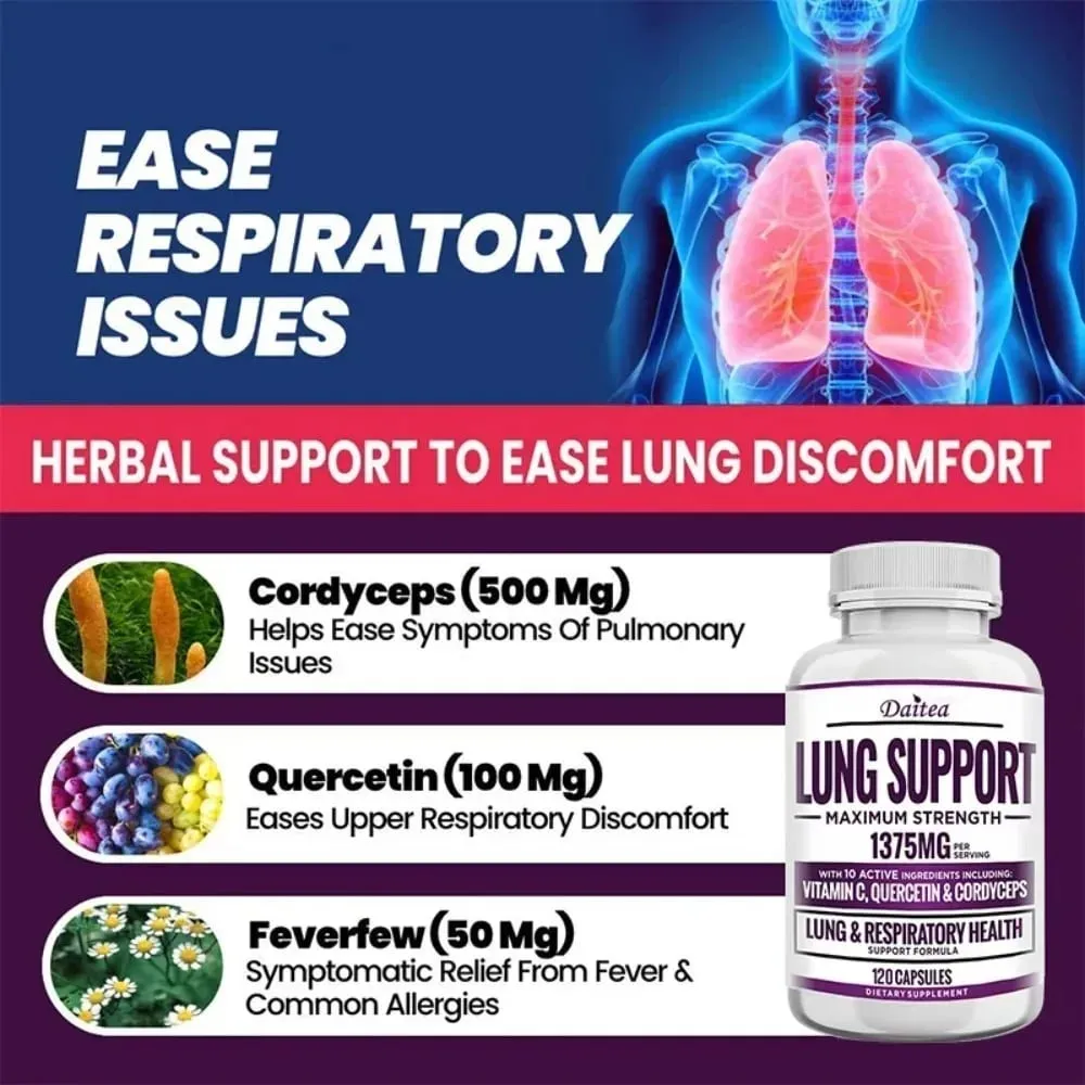 Lung Detox & Cleanse Capsules - Supports Bronchial and Respiratory Health Promoting Lung Cleansing and Detoxification — image 5
