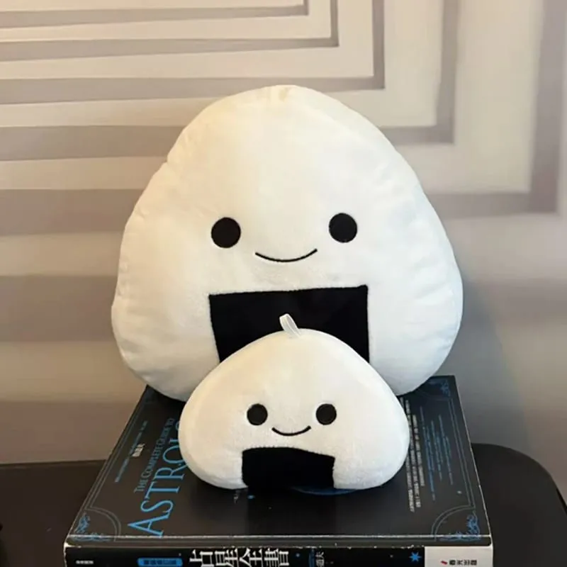 10/30cm White Sushi Plush Pillow Stuffed Kawaii Humanoid Food Snack Cushion Back Head Support Plushie Decor Gift