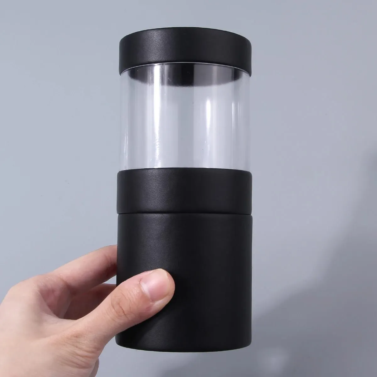 1PCS Black Makeup Brush Holder Transparent Top Storage Case for Cosmetic Brushes — image 5