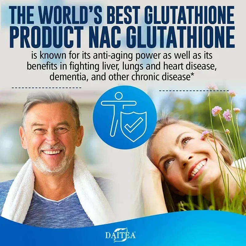 Daitea NAC Supplement - Milk Thistle Glutathione Collagen Capsules - Skin Health & Vitality Detoxification Immune Support — image 6