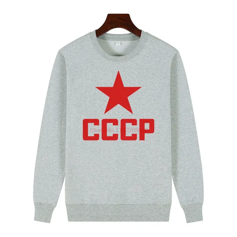 Fashion Men's Winter Sweater Cccp Urrs Printed Sweater Crew Neck Fleece Pullover For All Ages New In Sweatshirts Male Clothes — image 4