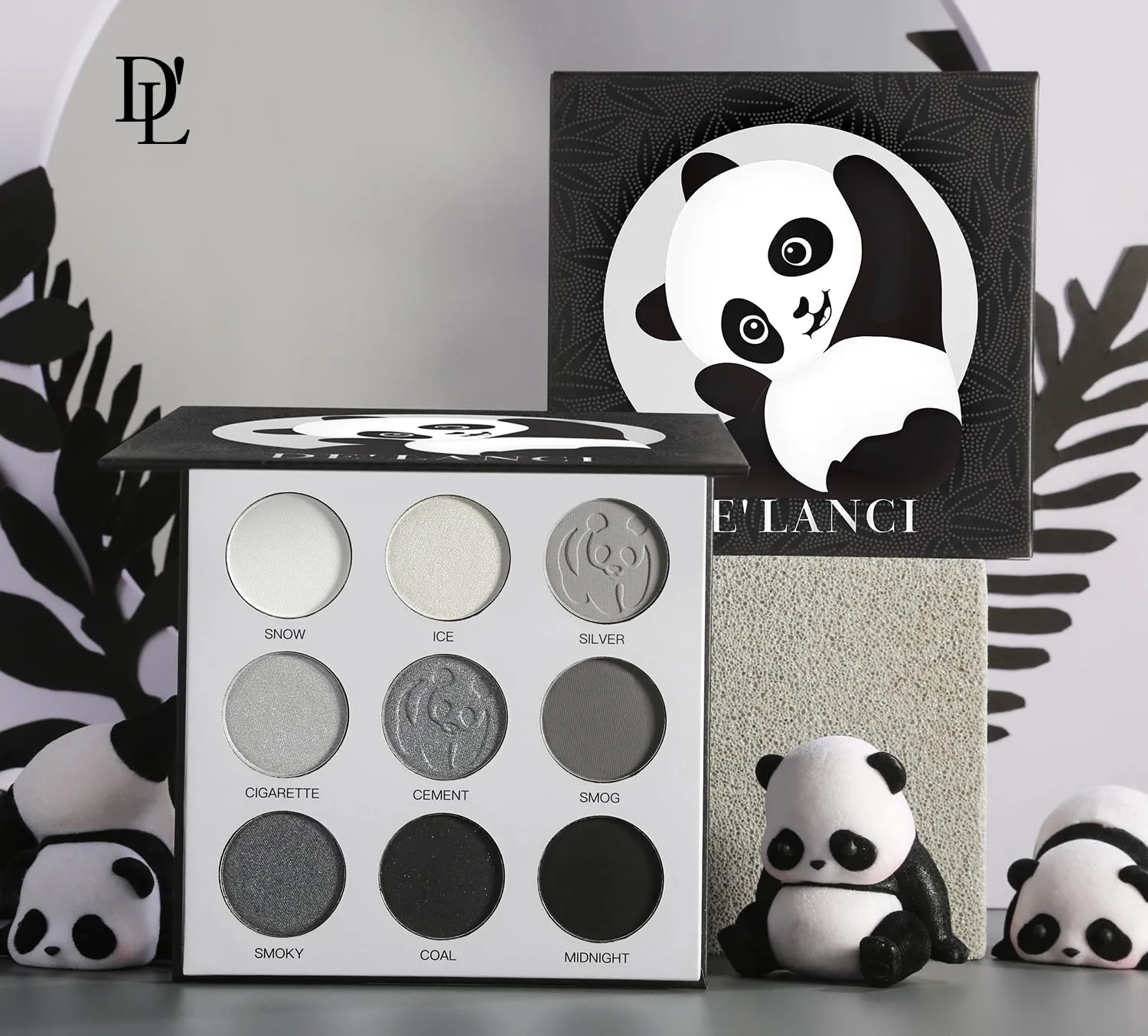 9 Colors Eyeshadow Palette Powder Matte Shimmer Gothic Smoky Punk Blendable High Colors Fine Flash Lasting Eye Makeup