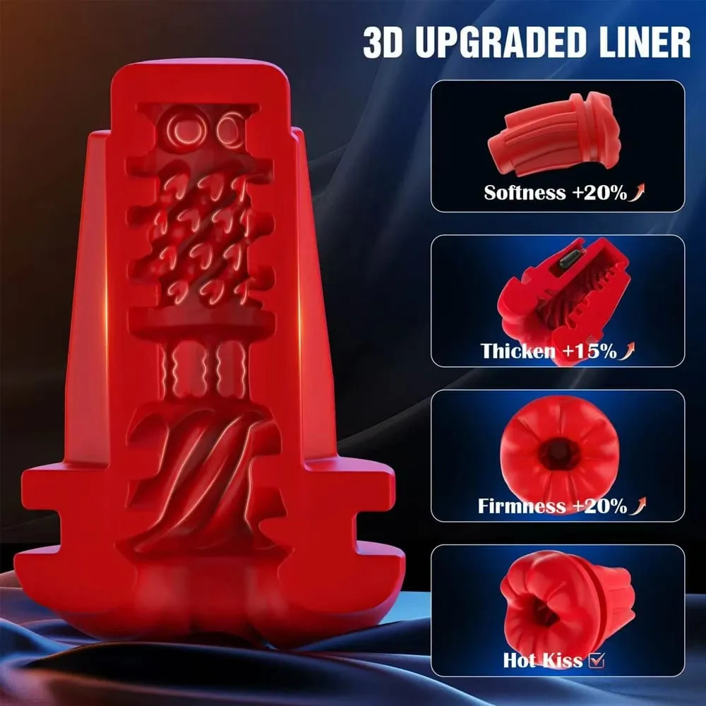 Male Masturbator 5IN1 Male Sex Toy with 9 Vibrating & 3D Mouth Stroker Cup Pocket Pussy Adult Sex Toys & Games Blowjob Toy — image 5