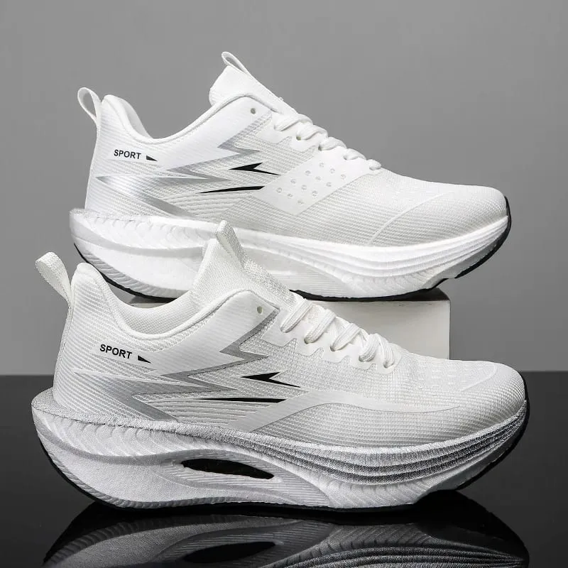Mens Running Shoes 2026 New Professional Cushioned Breathable Marathon Fashion Sports Training Kightweight Sneakers for Man — image 3