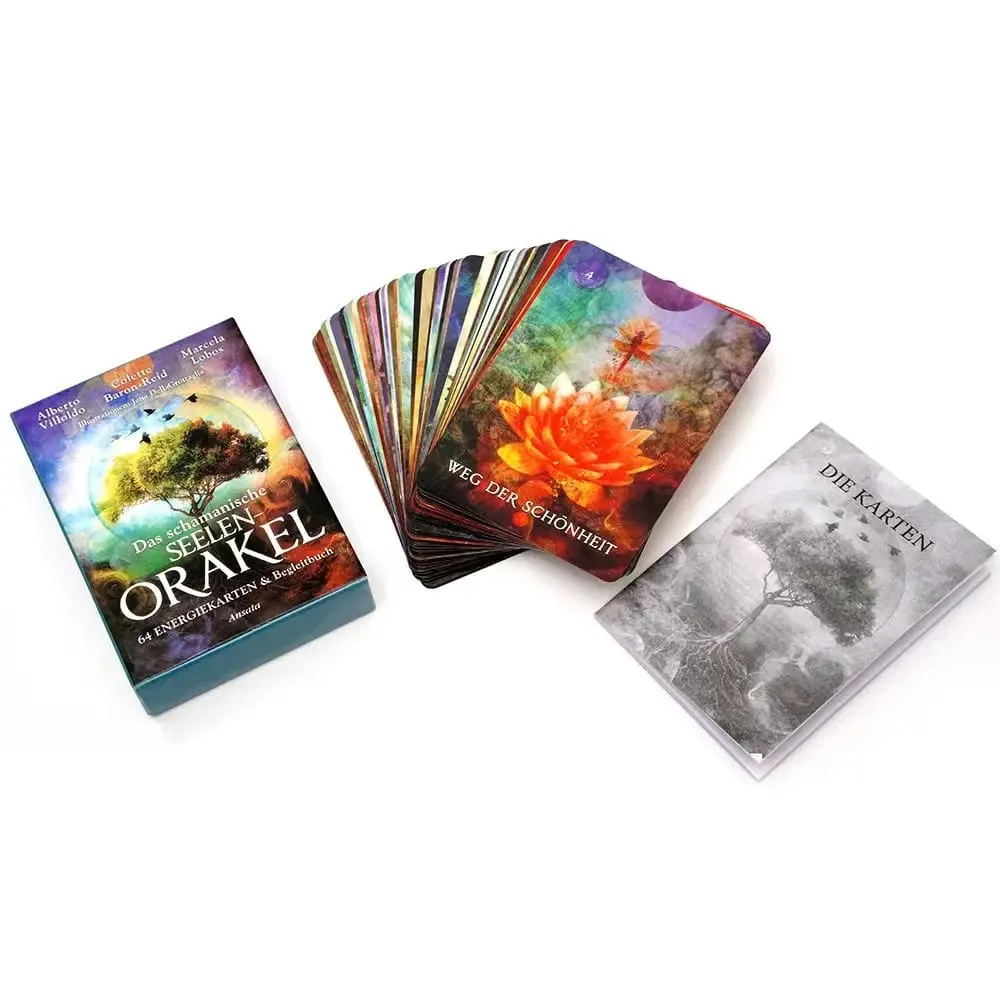 German 78pcs Das Schamanische Seelen Orakel Tarot Deck Prophecy Divination Comics Tarot Cards Family Party Board Game Toy