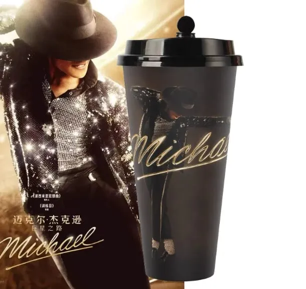 In Stock Official Michael Jackson Superstar Road Movie Merchandise Microphone Cup Water Bottle Hat Shaped Popcorn Bucket — image 10