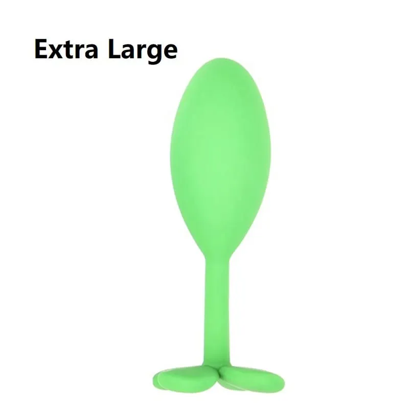 Silicone Anal Beads Butt Plug Set Mini Small Medium Large Anal Plug Four Leaf Clover Anal Trainer Sex Toy Men Women Gay