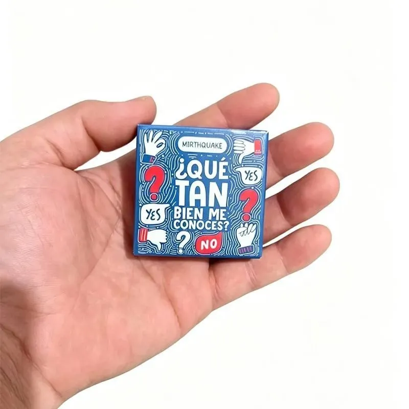 Spanish Ice-breaking Dialogue Game QUE TAN BIEN ME CONOCES Friends Party Card