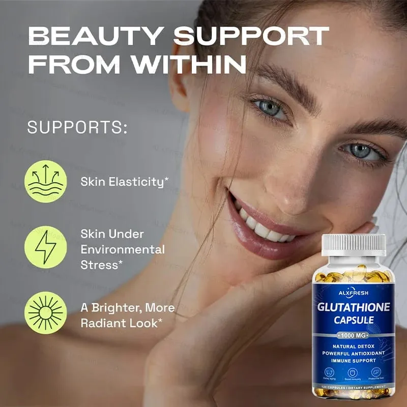 Liposomal Glutathione 1000 mg - Antioxidant and Immune Support Supplement - Detoxification and Liver Support