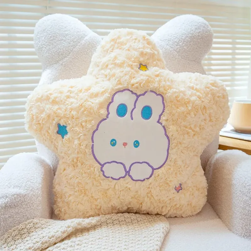 45cm Kawaii Pillow Rabbit Cartoon Star Moon Pillow Cushion Creative Happiness Soft Family Plush Toy Sofa Home Decor Plush Pillow — image 15