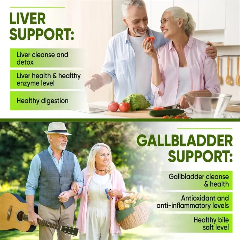 Liver Cleansing Detox Capsules Health Liver Support Colon Cleansing Repair Pills Prevent Cirrhosis Fatty Liver Natural Herbal