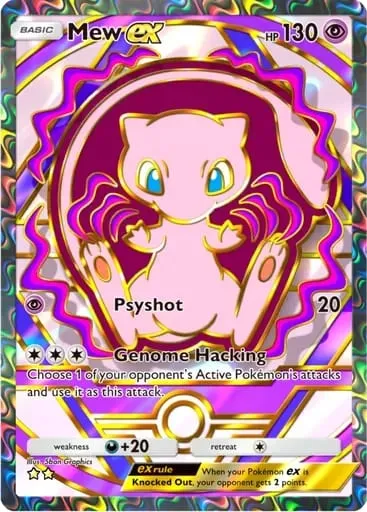 DIY POCKET Collection Cards Mew Lugia Ho-OH Self Made Single Card Classic Game Anime Card Gift Toy
