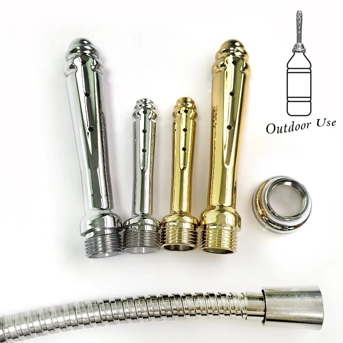 1Pcs ABS Anal Vaginal Douche Conversion Head for Outdoor Use Butt Flush Multi-Function Enema Plug-In Shower Sex Toys