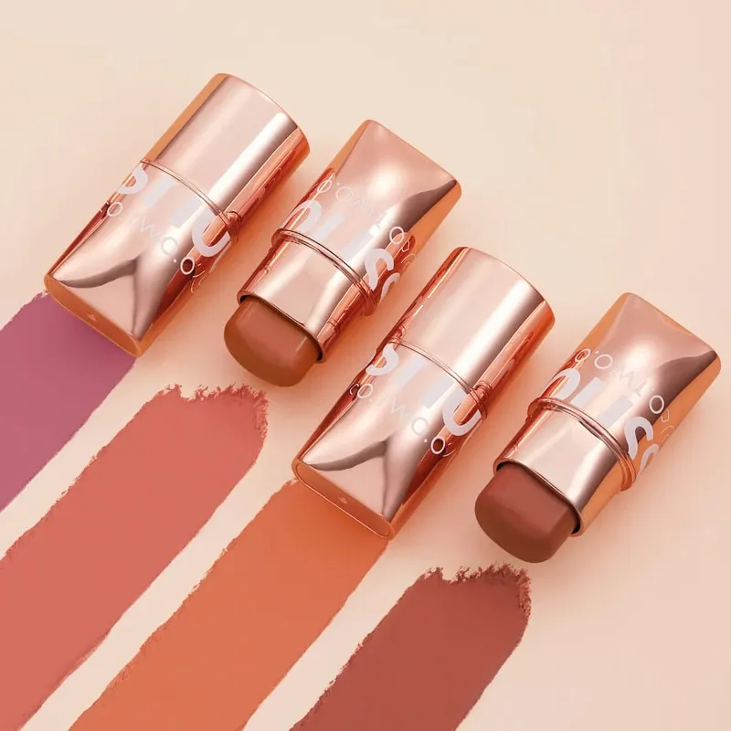 O.TWO.O 2pcs Makeup Set Multi Lipstick Blush Stick Face Primer Makeup Base Oil-Control Waterproof Lightweight Makeup for Women