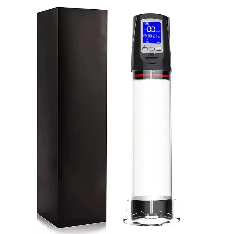 Automatic Electric Penis Pump Male Vacuum Suction Massager Delay Enlargement LED Display Masturbation Adult Sex Toys for Men